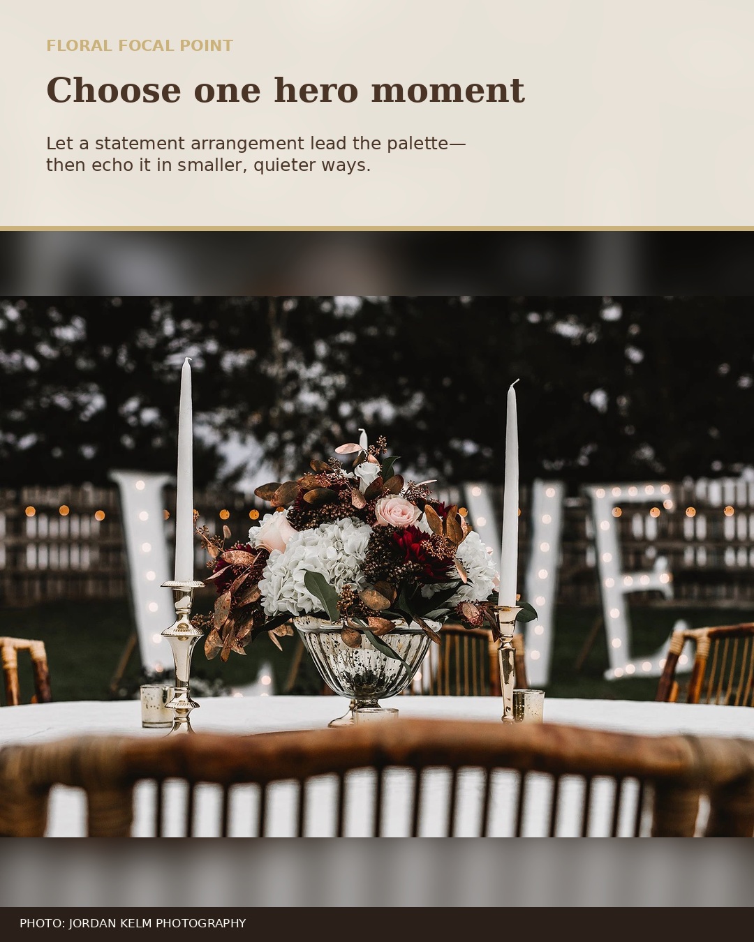 Real wedding at Stone Ridge Estates featured in 7 Real Wedding Details Worth Saving for Your Tri-Cities Wedding