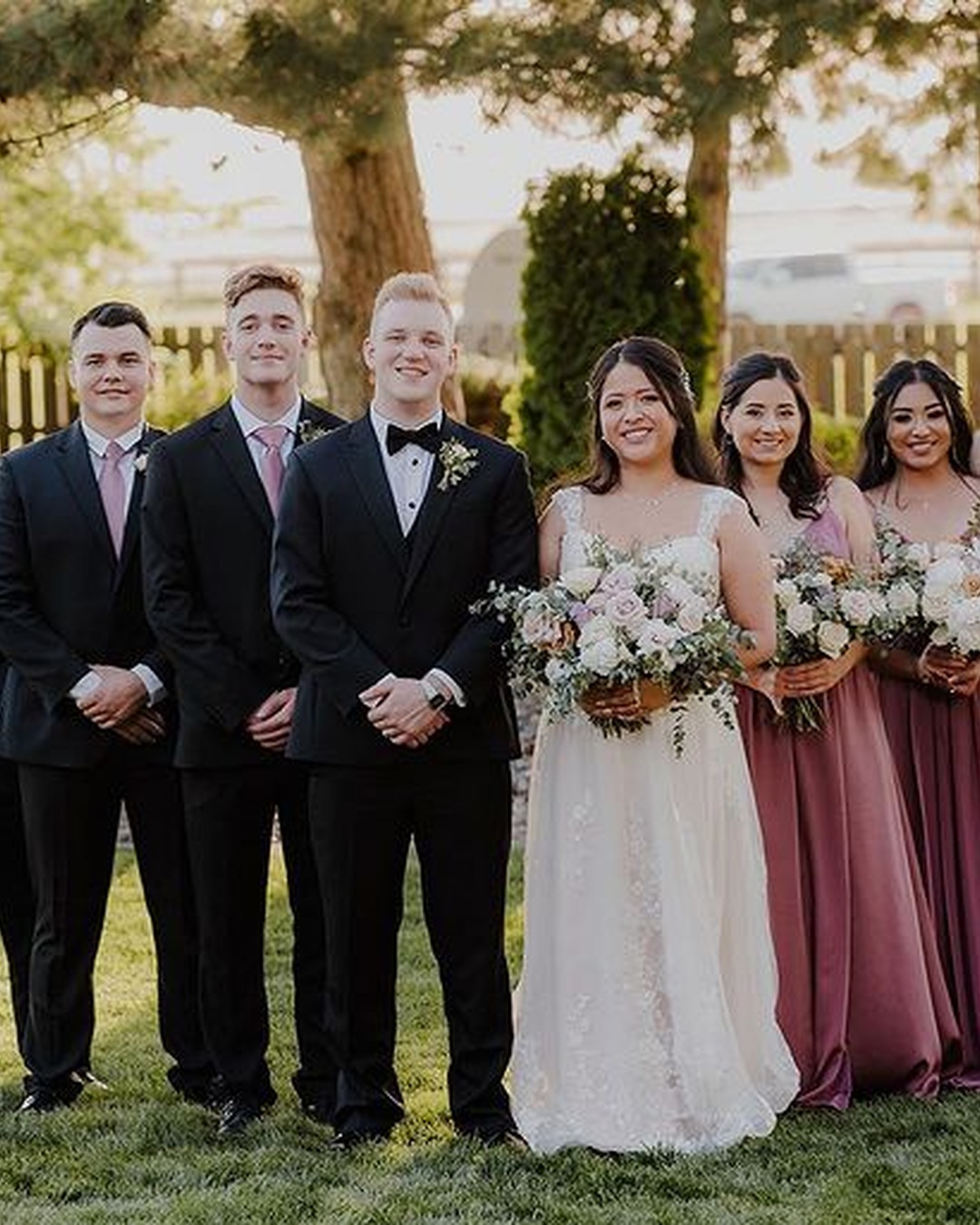 Real wedding at Stone Ridge Estates featured in How to Build a Wedding-Day Cheer Section That Supports Both Partners