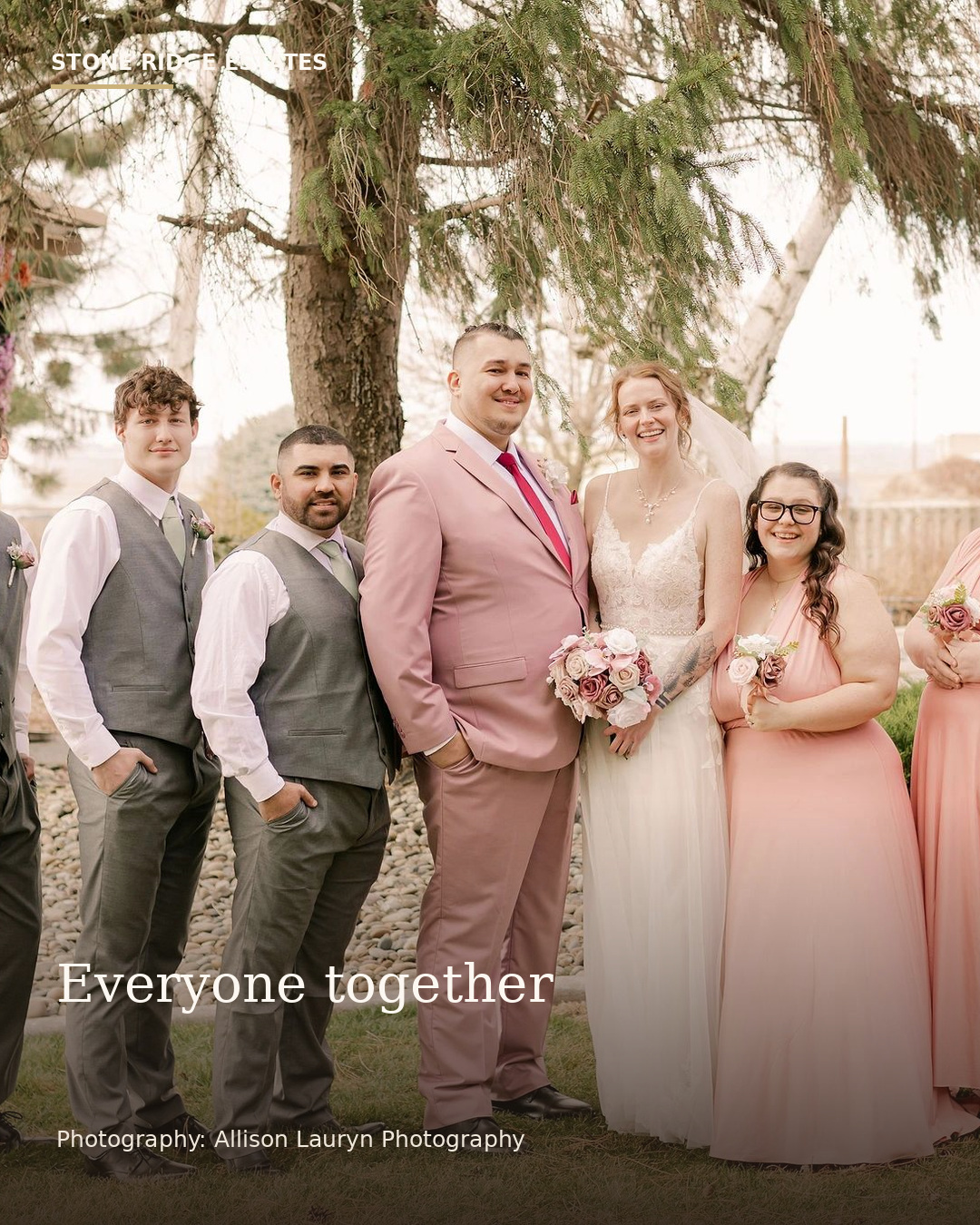 Real wedding at Stone Ridge Estates featured in A Simpler Guest Experience: Wedding Websites and RSVP Tools Included for Stone Ridge Couples