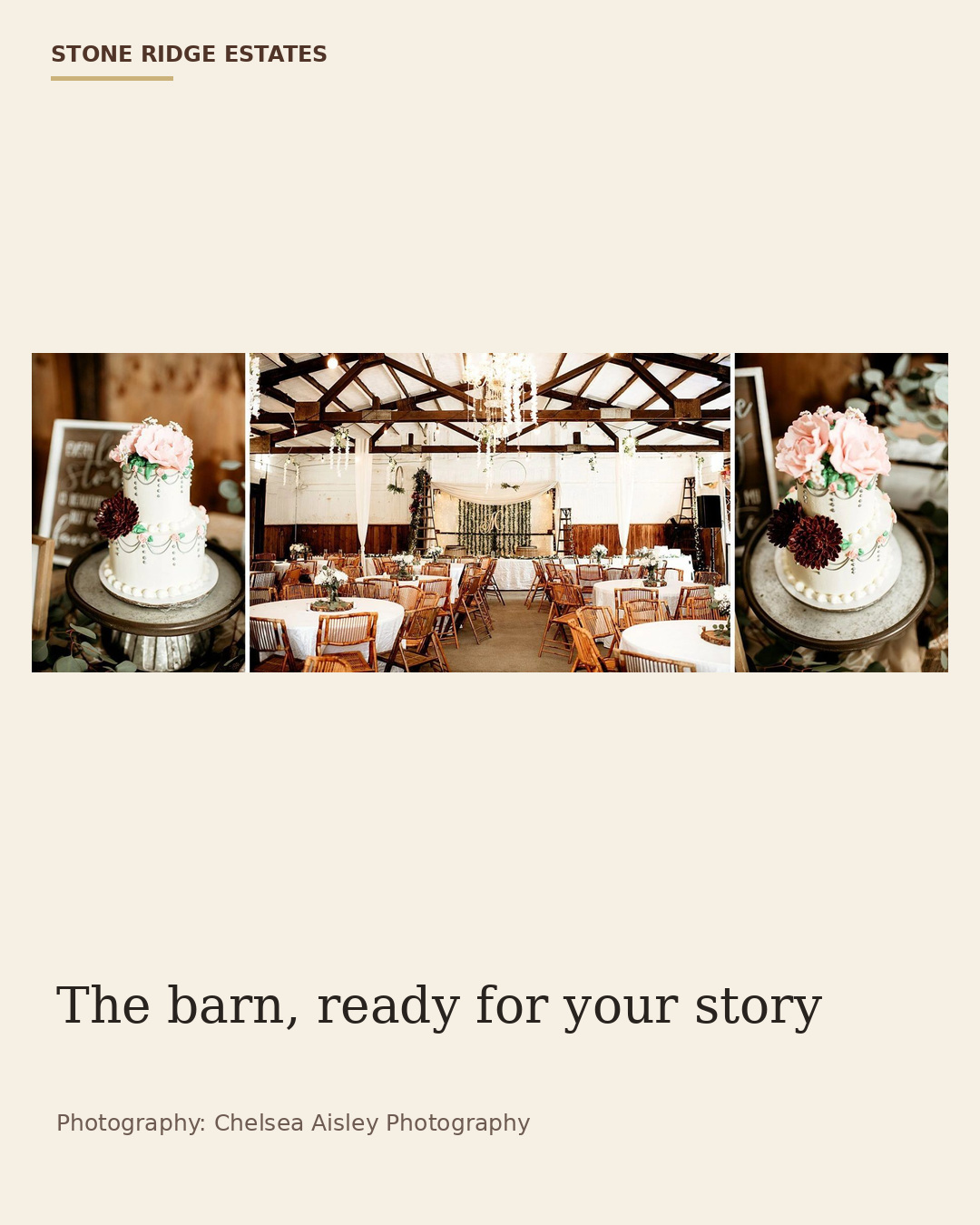 Real wedding at Stone Ridge Estates featured in A Simpler Guest Experience: Wedding Websites and RSVP Tools Included for Stone Ridge Couples