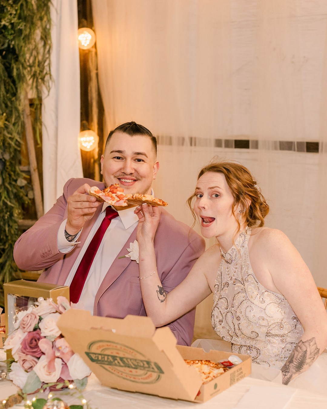 Real wedding at Stone Ridge Estates featured in Wedding Style in the Details: Layers, Color and a Little Personality