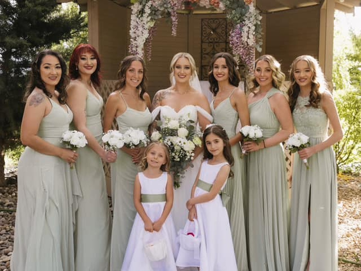 Real wedding at Stone Ridge Estates featured in Different Dresses, Together: Wedding-Party Color Inspiration at Stone Ridge Estates