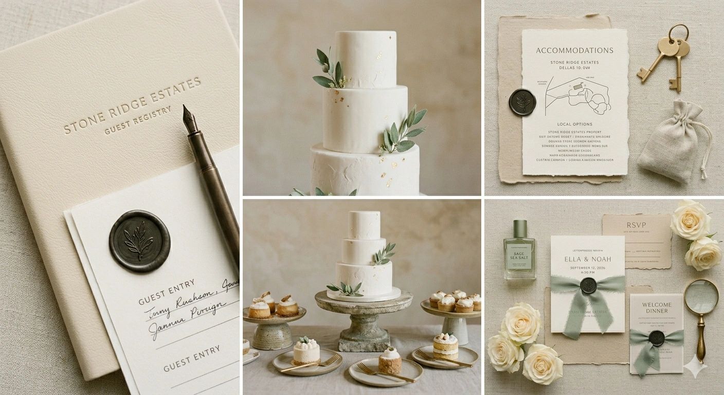 2026 quiet luxury aeshtetic wedding mood board